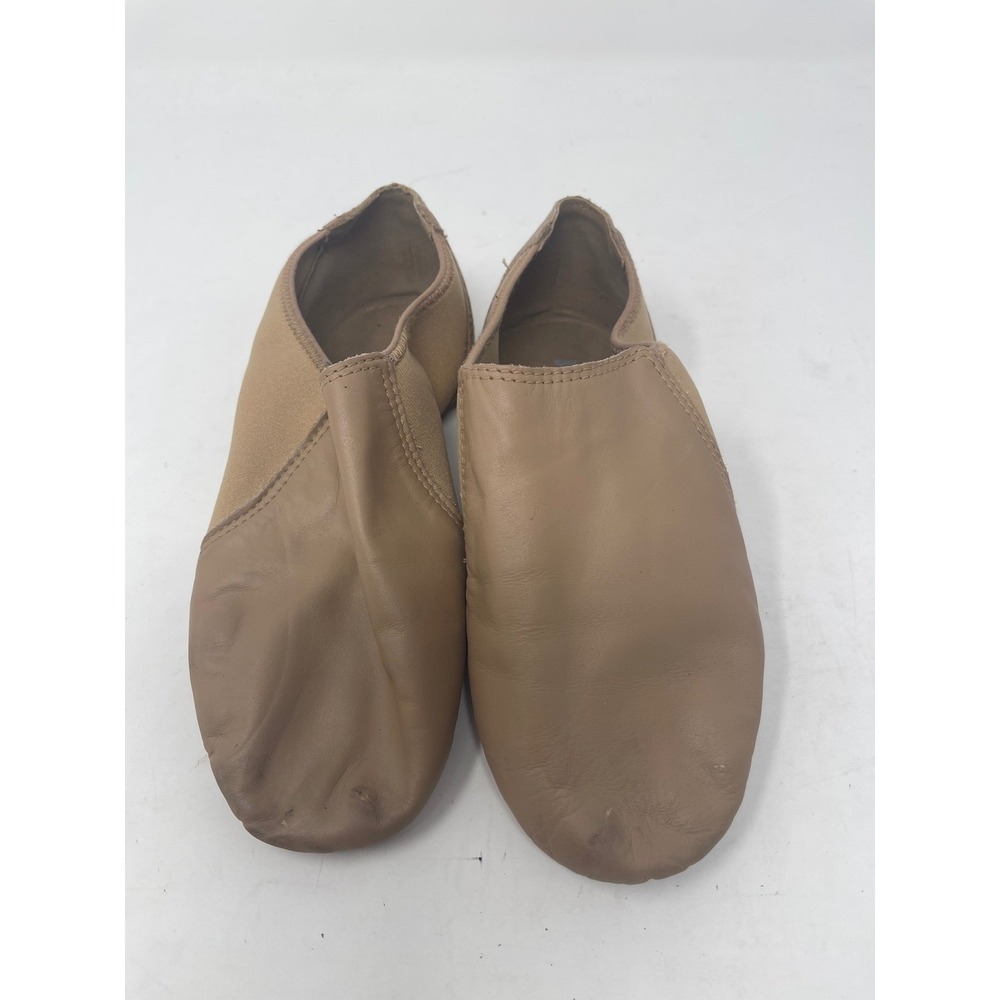 Bloch Jazz Shoes Womens 8 Tan Good Leather Split Sole Slip On Dance Shoes